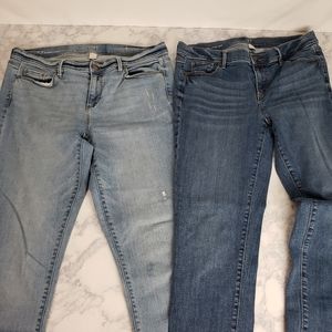 Loft outlet modern cuffed crop size 10 lot of 2